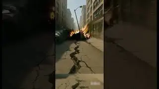 City Shaken! Street Splits Open During Earthquake &ndash; AI Short