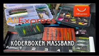 AliExpress Tackle Köderboxen große XXL Boxen für Köder und mehr, Fischmaßband Angelschnur