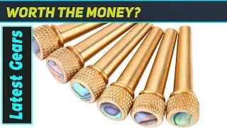 Best Brass Acoustic Guitar Bridge Pins with Abalone Dot