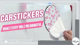 Pink Ribbon Car Sticker &ndash; Add a Touch of Charm to Your Fuel Cap