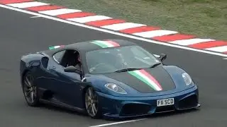 Ferrari F430 Accelerating Hard on Track