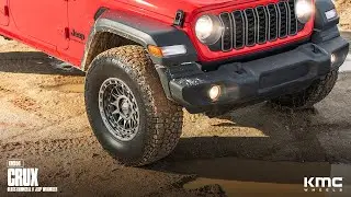 KMC Crux KM556 | Gloss Gunmetal | 17x8.5 | Jeep Wrangler