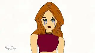 Crying girl redraw