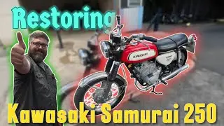 Restoring a Forgotten 1990s Kawasaki Samurai 250 Motorcycle After 30+ Years