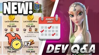 NEW Developer Q&A #2! Easier Talent Resets, Events Calendar, & Faster Gathering EXP! #callofdragons