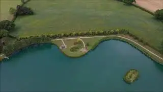 Aerial of Earls View Carp Fishery.