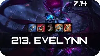 Evelynn Jungle vs Fizz Season 7 s7 Patch 7.14 2017 Gameplay Guide Build Normals