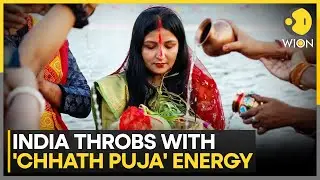 India Chhath Puja: Devotees Gather to Celebrate the Four-Day Festival | WION News