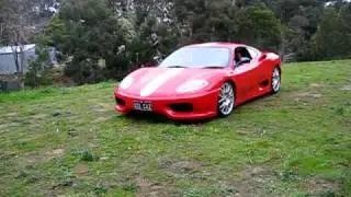 Amanda Driving Ferrari