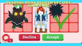 Trading NEON nightmare owl Adopt Me