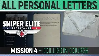Sniper Elite: Resistance - Mission 4 - All Personal Letter Locations 🏆 Collision Course