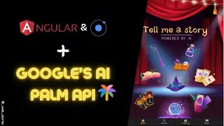 Angular/Ionic app powered by Google's AI PaLM API - 'Tell me a story'