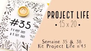 [Scrapbooking] - Project Life 15x20 - Semaine 35 & 38 - Kit Project Life n°43