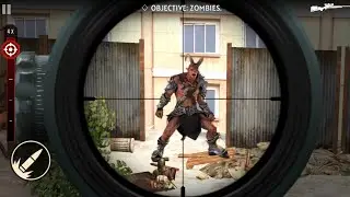 Zombie Sniper 3d Shooter | Free FPS Virus Town City |  Android Gameplay