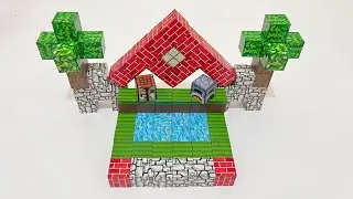 Satisfying DIY Minecraft Magnetic Block - Lego Minecraft ASMR