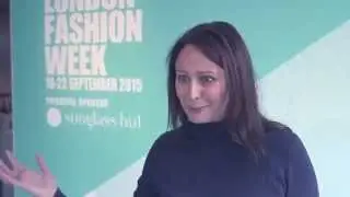 Caroline Rush at London Fashion Week SS16