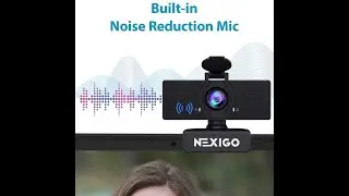 NexiGo N60 1080P Web Camera, HD Webcam with Microphone, Software Control & Privacy Cover