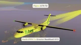 Flight World's Best Manchester View Flybe ATR 72 Perth IPPH To Greater Rockford IRFD