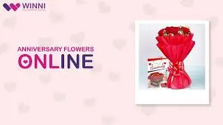 Send Fresh Anniversary Flowers Online Free Delivery within 2 - Hours Order Now with Winni.in