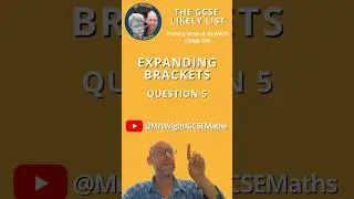 GCSE Expanding Brackets Q5. Help link in dscrptn. #igcsemaths #maths #gcse #igcse  #edexcel