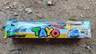 ASMR TOYS UNBOXING NO TALKING | Tayo the little bus