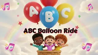 ABC Balloon Ride | Fun Alphabet Song for Kids | Learn ABC song