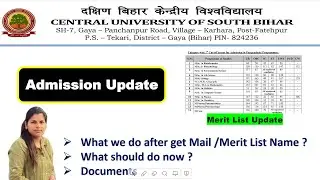 Merit List Released CUET PG 2022 II Admission Refund Policy II Admission Process II#cuet2022pg#CUSB
