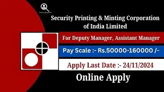 SPMCIL Recruitment 2024 |How To Apply Spmcil Recruitment 2024 |SPMCIL Assistant Manager Recruitment