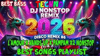TECHNO DJ NONSTOP BEST BASS 2026 💥 JBL BASS EXTREME 💥 L'AMOUR x HANDS UP x PAMPAM x Mix #DISCOREMIX