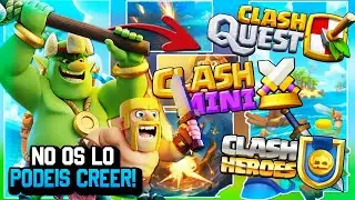 LOS 3 NUEVOS JUEGOS DE SUPERCELL REVIEW EN ESPA&Ntilde;OL ( CLASH HEROES / CLASH QUEST / CLASH MINI )