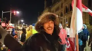 #freedomconvoy2022  OTTAWA FREEDOM CONVOY LIVE The BIG day ! Part 6 Late Show !