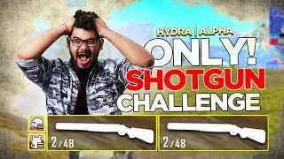 ONLY SHOTGUN CHALLENGE + CHICKEN DINNER! 😱😍 || H&yen;DRA | ALPHA PUBG MOBILE FUNNY HIGHLIGHT! 😎