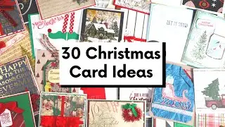 Over 30 Handmade Christmas Card Ideas from a Card Swap
