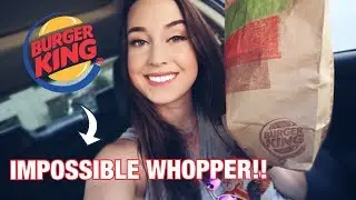 TASTE TESTING THE NEW IMPOSSIBLE WHOPPER + MUKBANG EATING SHOW!!!