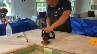 Marble counter top cleaning and polishing in Atlanta, Ga.