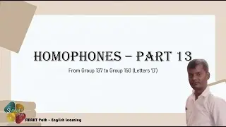 Homophones Part 13 | Group 137 to 150 | English Grammar | SMART Path