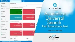 Acumatica Universal Search Tutorial : Find Transactions Fast