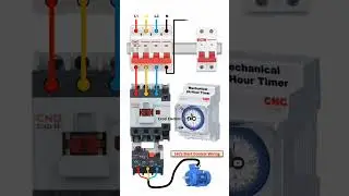 3 Phase DOL Starter Connection with Mechanical Timer Switch.