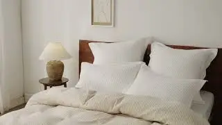 Bedsure 100% Cotton Waffle Weave Pillow Shams