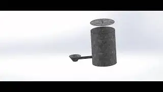 Food Tank with Strainer Assembly Simulation in SolidWorks
