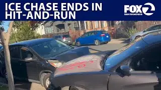 Pregnant mom's car destroyed after West Oakland ICE chase ends in crash