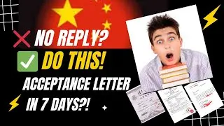 Professor Not Replying? Working Follow-Up Trick | CSC & ANSO Acceptance Letter