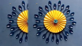 Идеи для поделок из пластиковых ложек, которые можно повесить на стену / идеи для поделок из карт...