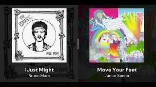 I Just Might but the beat is Move Your Feet (song Bruno interpolated)