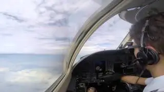 Citation CJ3 - SBRJ - SBVT (Cockpit View)