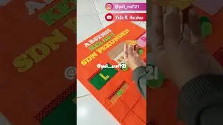 Absensi Kelas dari Kain Flanel ☺️ #absensi #diy #hiasankelas #diyhandmade #diycrafts