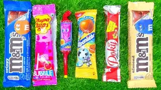 Satisfying video Asmr lollipops candy unboxing video Asmr opening video and chocolate gummy candy