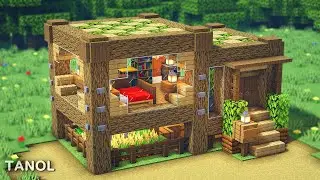 ⚒️ Minecraft: как построить современный деревянный дом для выживания