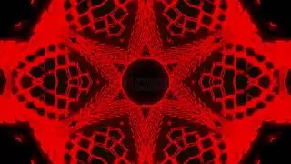 Red Kaleidoscope Cyber Core – Seamless 4K Abstract Techno VJ Loop