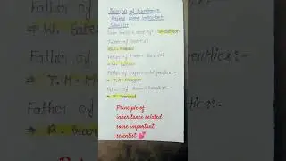principal of inheritance related some important scientist #neet #chemistry #class #biology #science
